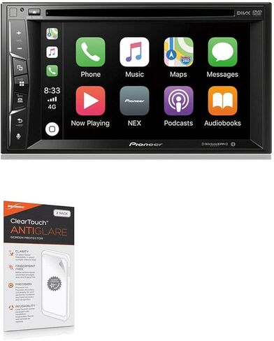 واقي شاشة BoxWave متوافق مع Pioneer AVH-1500NEX - ClearTouch مضاد للتوهج (عبوتان)، غلاف غشاء غير لامع مضاد لبصمات الأصابع in Saudi Arabia