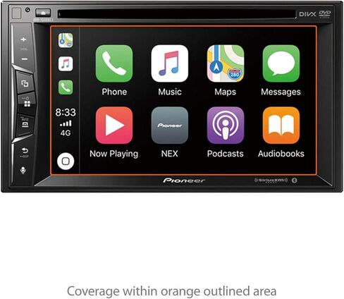 واقي شاشة BoxWave متوافق مع Pioneer AVH-1500NEX - ClearTouch مضاد للتوهج (عبوتان)، غلاف غشاء غير لامع مضاد لبصمات الأصابع in Saudi Arabia