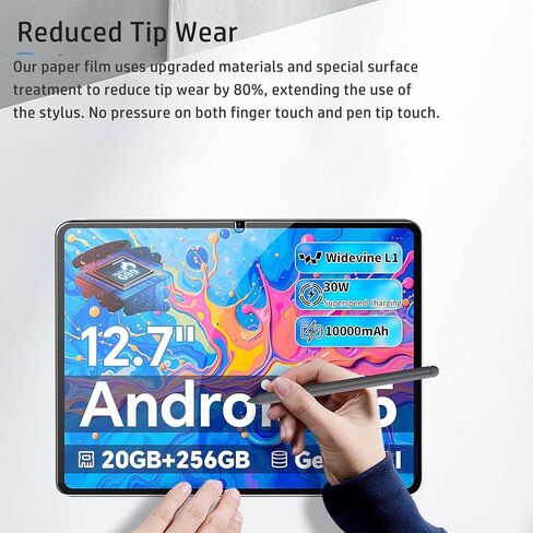 واقي شاشة لجهاز TECLAST ArtPadPro Tablet مقاس 12.7 بوصة، فيلم ورقي، نفاذية عالية للضوء، خدش، واقي شاشة ورقي لجهاز TECLAST Art Pad Pro [عبوتين] in Kuwait