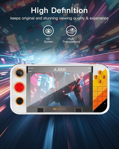 1 Pack Screen Protector for My Arcade Atari Gamestation Go Handheld Game Console, 9H Hardness Tempered Glass for My Arcade Atari Gamestation Go,Anti-Scratch, HD Clarity,Bubble Free in Saudi Arabia