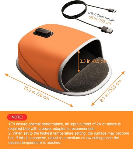 لوحة ماوس لتدفئة اليد، 3 درجات حرارة ومؤقت، لوحة ماوس لتدفئة اليد مع تصميم مريح لدعم المعصم، ملحقات عالمية لتدفئة المكتب لمكتب الكمبيوتر in Kuwait