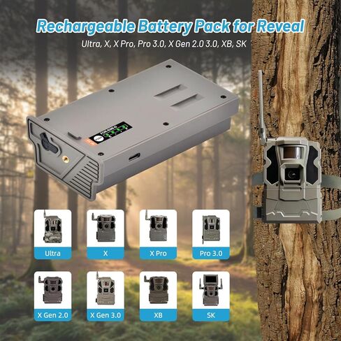 Tectra 2-Pack New Reveal Battery Pack Compatible with Reveal X Gen 3.0, 2.0, X Pro, Pro 3.0, X Ultra 3.0, SK, XB, X Cellular Trail Camera in Saudi Arabia