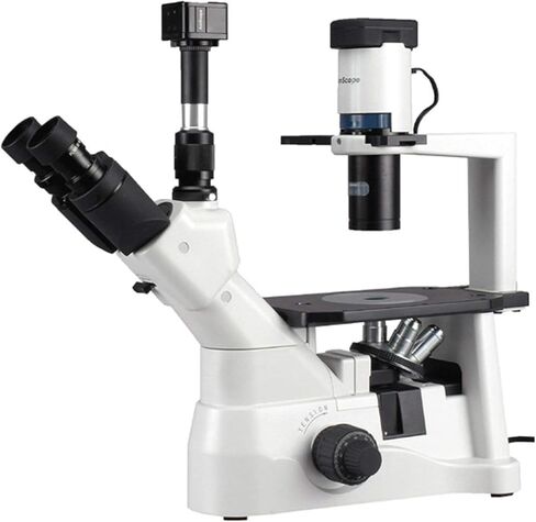 AmScope 40X-900X مجهر مقلوب على النقيض من المرحلة مع كاميرا 5MP in Saudi Arabia
