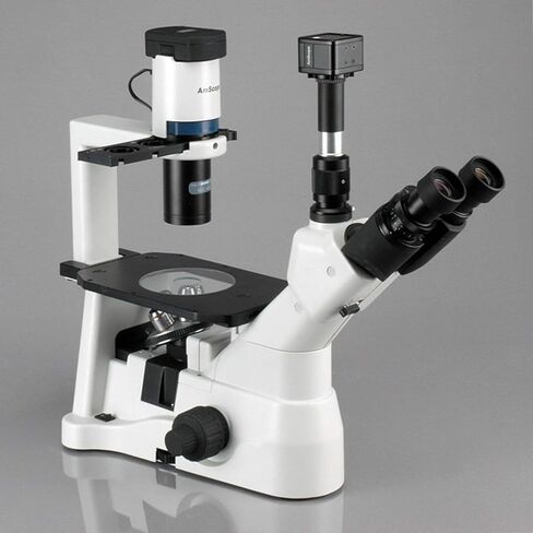 AmScope 40X-900X مجهر مقلوب على النقيض من المرحلة مع كاميرا 5MP in Saudi Arabia