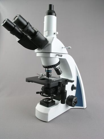 AmScope 40X-2000X مجهر LED احترافي مركب ثلاثي العينيات in Saudi Arabia