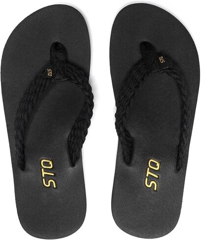 STQ Flip Flop for Women Arch Support Thong Sandals Comfortable Yoga Mat Flip Flops for Beach in Kuwait