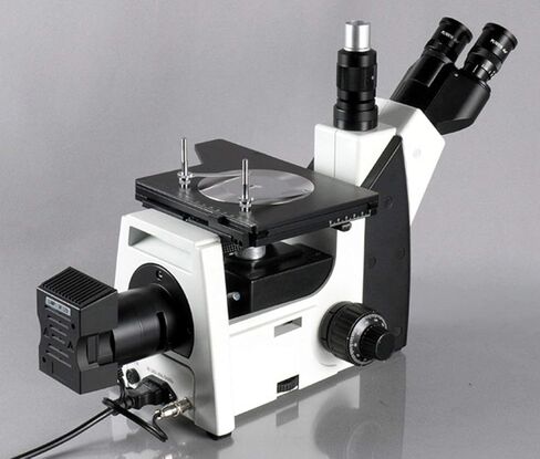 AmScope 50X-1250X Inverted Trinocular Metallurgical Microscope + 5MP Camera in Saudi Arabia