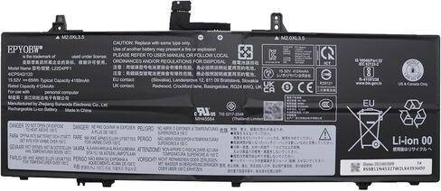 بطارية الكمبيوتر المحمول L22D4PF1 65Wh 4189mAh 15.52V متوافقة مع Lenovo Yoga Slim 6-14IAP8 6-14IRP8 6-14APU8 6-14IRH8 7-14IMH9 / Slim 7-14IRP8 7-14IMH9 Series L22M4PF1 L22C4PF1 in Saudi Arabia