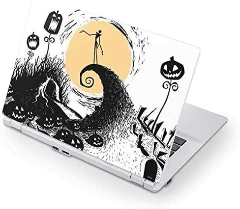غلاف كمبيوتر محمول من Skinit متوافق مع Chromebook 13.3in (CB5-311P-T9AB) - تصميم Disney Jack Skellington Pumpkin King المرخص رسميًا in Kuwait