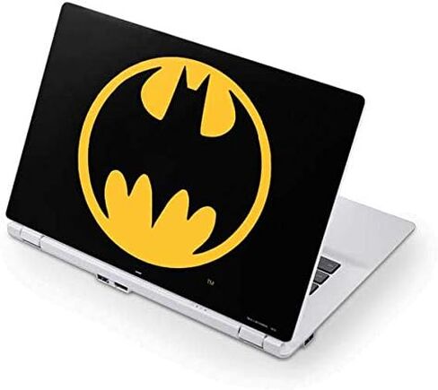 غلاف كمبيوتر محمول من Skinit متوافق مع جهاز Chromebook 13.3 بوصة (CB5-311P-T9AB) - تصميم شعار Warner Bros Batman مرخص رسميًا in Kuwait