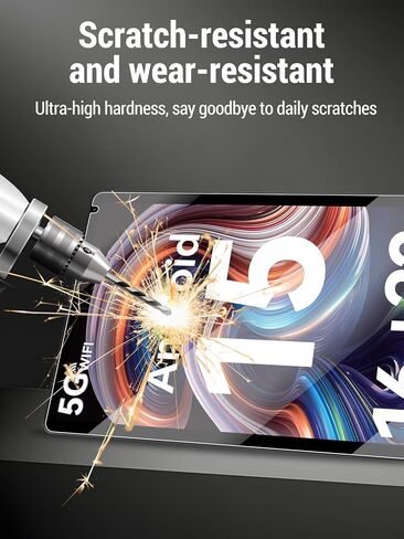 Screen Protector for Evermyth (10 Inch) Android Tablet, 9h Tempered Glass, Drop-Proof, Scratch-Proof, Bubble-Free, 2 Pack. in Saudi Arabia
