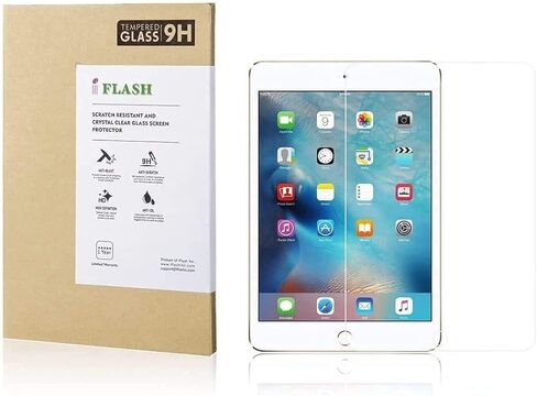 واقي شاشة من الزجاج المقوى الشفاف iFlash HD متوافق مع Apple iPad Air 3 (موديل 10.5 بوصة 2019) وiPad Pro 10.5 بوصة (2017) - شفاف كريستالي شفاف / حواف مستديرة 2.5D / صلابة 9H / مقاوم للخدش / خالي من الفقاعات (عبوة واحدة) in Saudi Arabia