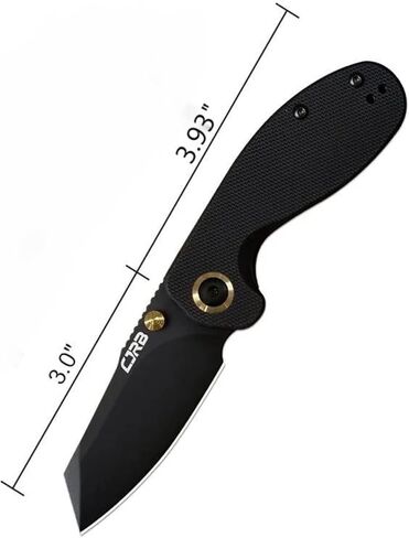 CJRB Folding Pocket Knife Maileah Tactical Knife with AR-RPM9 Powder Steel Balde and G10 Small Tactical Pocket Knife EDC for outdoor survival hunting camping J1918 (Black Blade/Black Handle) in Saudi Arabia