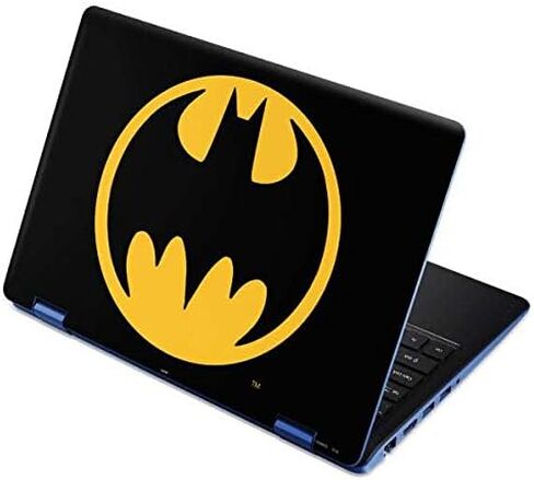 غلاف كمبيوتر محمول من Skinit متوافق مع Aspire R11 مقاس 11.6 بوصة - تصميم شعار Warner Bros Batman مرخص رسميًا in Saudi Arabia