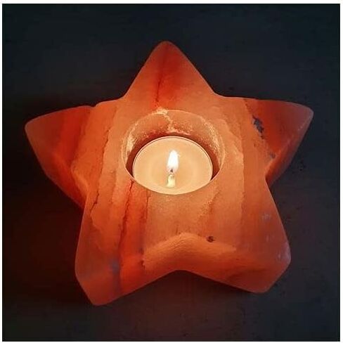 NB Himalayan Pink Salt Tea Light Holder 1 Pack (Natural) in Saudi Arabia