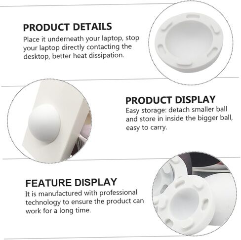 Homoyoyo Laptop Cooling Pad Silicone Feet Anti-Slip Riser for Laptops Adjustable Height Suitable for MacBook and Notebooks in Saudi Arabia