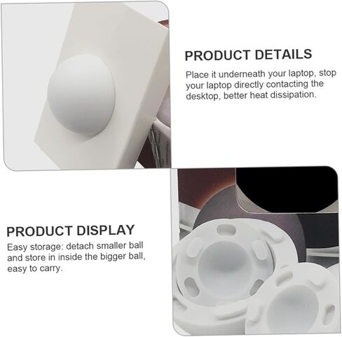 Homoyoyo Laptop Cooling Pad Silicone Feet Anti-Slip Riser for Laptops Adjustable Height Suitable for MacBook and Notebooks in Saudi Arabia