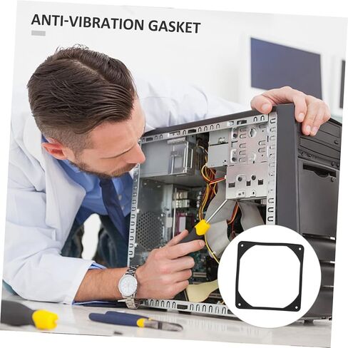 DOITOOL 5pcs Computer Fan Shock Absorption Pads Soft Dampening for Cases Reduces Noise and Resonance for Fans in Saudi Arabia