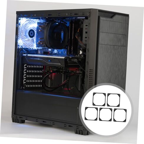 DOITOOL 5pcs Computer Fan Shock Absorption Pads Soft Dampening for Cases Reduces Noise and Resonance for Fans in Saudi Arabia