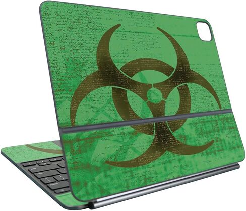 Keyboard Skin Compatible with Apple Magic Keyboard for iPad Pro 13" (M5) 2025 - Biohazard - Premium 3M Vinyl Protective Wrap Decal Cover - Easy to Apply | Crafted in The USA by MightySkins in Saudi Arabia