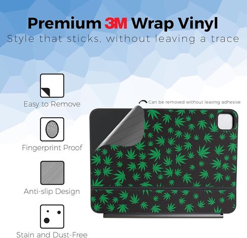 Keyboard Skin Compatible with Apple Magic Keyboard for iPad Pro 13" (M5) 2025 - Bandana - Premium 3M Vinyl Protective Wrap Decal Cover - Easy to Apply | Crafted in The USA by MightySkins in Saudi Arabia