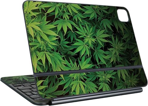 Keyboard Skin Compatible with Apple Magic Keyboard for iPad Pro 11" (M5) 2025 - Weed - Premium 3M Vinyl Protective Wrap Decal Cover - Easy to Apply | Crafted in The USA by MightySkins in Saudi Arabia