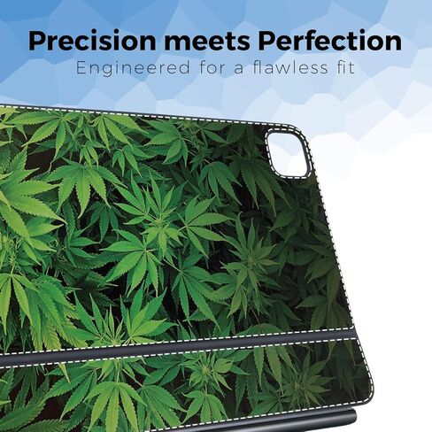 Keyboard Skin Compatible with Apple Magic Keyboard for iPad Pro 11" (M5) 2025 - Weed - Premium 3M Vinyl Protective Wrap Decal Cover - Easy to Apply | Crafted in The USA by MightySkins in Saudi Arabia