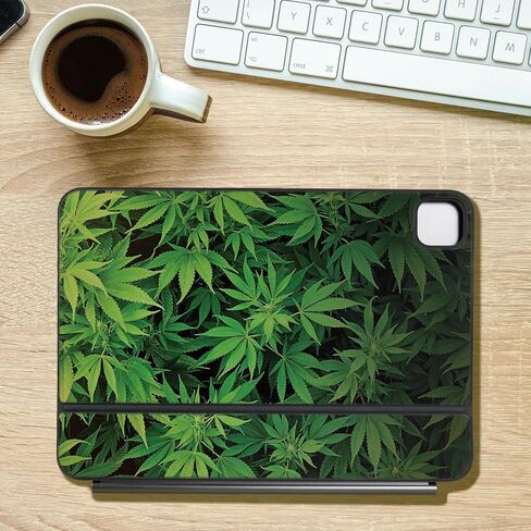 Keyboard Skin Compatible with Apple Magic Keyboard for iPad Pro 11" (M5) 2025 - Weed - Premium 3M Vinyl Protective Wrap Decal Cover - Easy to Apply | Crafted in The USA by MightySkins in Saudi Arabia