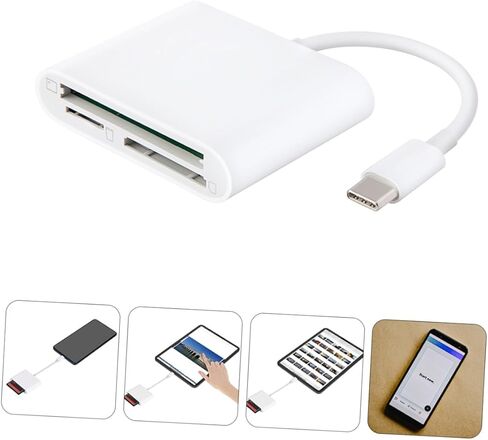 محول قارئ ذاكرة USB من النوع c متعدد الاستخدامات من Homoyoyo، قارئ بطاقة Cf مدمج متوافق مع أجهزة USB OTG المحمولة لعشاق التصوير الفوتوغرافي الذين يستخدمون in Saudi Arabia