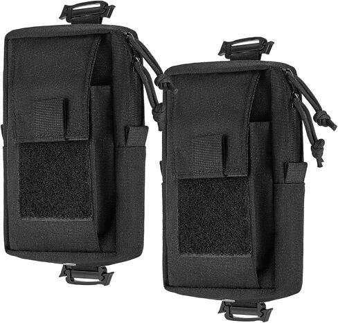 حقيبة ظهر تكتيكية بحزام كتف مكونة من قطعتين، حقيبة أدوات MOLLE EDC للهاتف الخلوي والأدوات، منظم مدمج للتخييم والمشي لمسافات طويلة والسفر in Kuwait