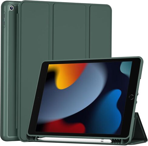 ProCase 360° Rotation Keyboard Case Bundle with Soft TPU Cover for iPad 9th/ 8th/ 7th Generation Case 10.2 Inch in Saudi Arabia