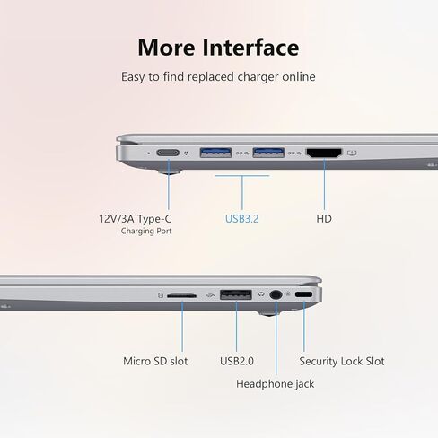 Coolby Laptop Computer, 15.6 inch Laptop with 1080P FHD IPS Display, 16GB RAM/512GB SSD, 6500Y Processor Notebook PC, Support 2.4G/5G Hz WiFi, BT in Saudi Arabia