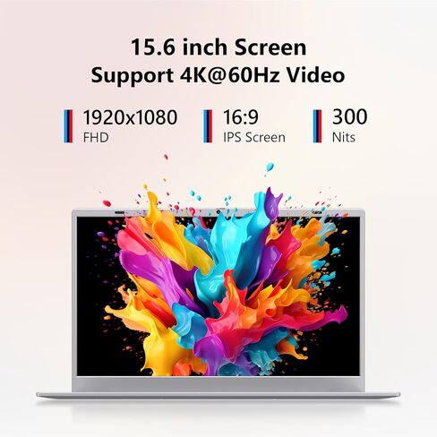 Coolby Laptop Computer, 15.6 inch Laptop with 1080P FHD IPS Display, 16GB RAM/512GB SSD, 6500Y Processor Notebook PC, Support 2.4G/5G Hz WiFi, BT in Saudi Arabia