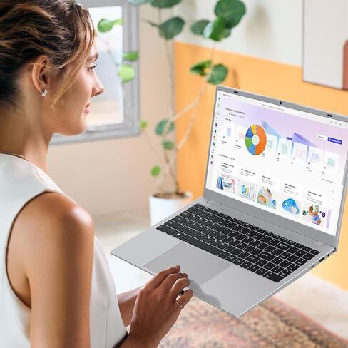 Coolby Laptop Computer, 15.6 inch Laptop with 1080P FHD IPS Display, 16GB RAM/512GB SSD, 6500Y Processor Notebook PC, Support 2.4G/5G Hz WiFi, BT in Saudi Arabia