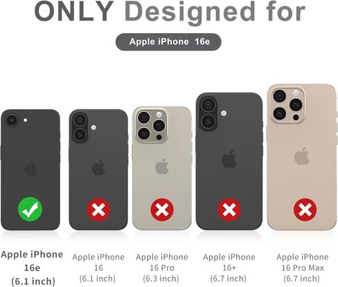 حافظة لهاتف iPhone 16E، لطيفة [لا تلمس هاتفي] غطاء بلاستيكي سيليكون نحيف مقاوم للصدمات بطبقة مزدوجة للأطفال والأولاد والرجال (iPhone 16e 2025 6.1 بوصة) in Kuwait