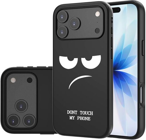حافظة لهاتف iPhone 16E، لطيفة [لا تلمس هاتفي] غطاء بلاستيكي سيليكون نحيف مقاوم للصدمات بطبقة مزدوجة للأطفال والأولاد والرجال (iPhone 16e 2025 6.1 بوصة) in Kuwait