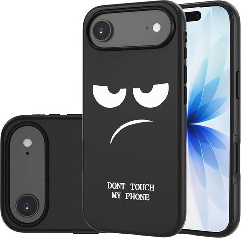 حافظة لهاتف iPhone 16E، لطيفة [لا تلمس هاتفي] غطاء بلاستيكي سيليكون نحيف مقاوم للصدمات بطبقة مزدوجة للأطفال والأولاد والرجال (iPhone 16e 2025 6.1 بوصة) in Kuwait