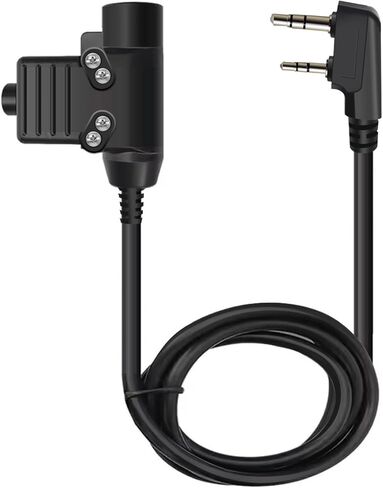 U94 PTT محول عسكري 2 دبوس 7.0 مم قابس ادفع للتحدث لراديو Baofeng ham AR-152 BF-F8HP BF-F9 UV-5R UV-82HP UV-82 UV-5RE UV-6R BF 888S H-777 RT22 كينوود راديو ثنائي الاتجاه in Kuwait