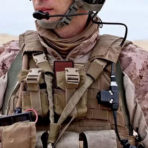 U94 PTT محول عسكري 2 دبوس 7.0 مم قابس ادفع للتحدث لراديو Baofeng ham AR-152 BF-F8HP BF-F9 UV-5R UV-82HP UV-82 UV-5RE UV-6R BF 888S H-777 RT22 كينوود راديو ثنائي الاتجاه in Kuwait