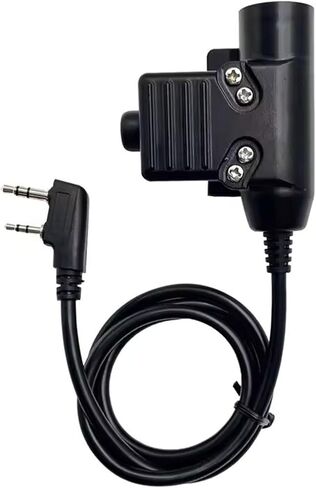 U94 PTT محول عسكري 2 دبوس 7.0 مم قابس ادفع للتحدث لراديو Baofeng ham AR-152 BF-F8HP BF-F9 UV-5R UV-82HP UV-82 UV-5RE UV-6R BF 888S H-777 RT22 كينوود راديو ثنائي الاتجاه in Kuwait