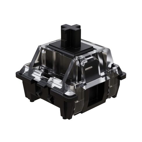 Gateron KS-15 RGB Optical Mechanical MX Type Key Switch - Clear top (65 Pcs, Black) in Saudi Arabia