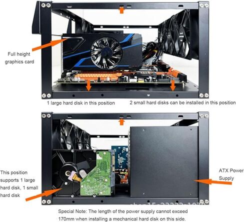 حقيبة كمبيوتر للألعاب DIY، حامل هيكل مفتوح للوحات الأم ATX EATX MATX ITX، رف كمبيوتر قابل للتكديس للوحة الأم X79 X99 in Kuwait