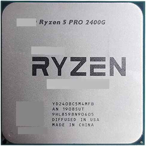 معالج وحدة المعالجة المركزية R 5 PRO 2400G R5 Pro 3.6 جيجا هرتز رباعي النواة ثماني الخيوط 65 وات YD240BC5M4MFB مقبس AM4 in Saudi Arabia