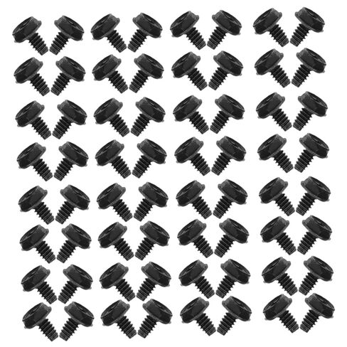 100pcs Pci Slot Screws Black 6#-32x6mm Round Head Metal Fasteners for Computer Case Power Supply Maintenance Gaming PC Accessories in Saudi Arabia