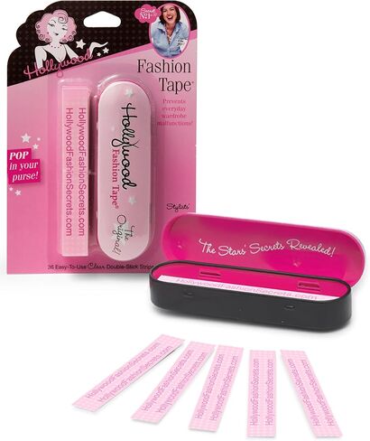 Hollywood Fashion Secrets Double Stick Fashion Tape, Seamless Style Support, Skin-Friendly Adhesive, for All Fabrics, 36-Strip Pack in Saudi Arabia