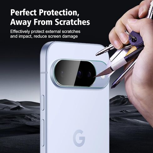 3 عبوات لواقي عدسة الكاميرا Google Pixel 10، طبقة من الزجاج المقسى صلابة 9H، مقاوم للخدش، شفاف عالي الدقة، صديق للحافظة in Kuwait