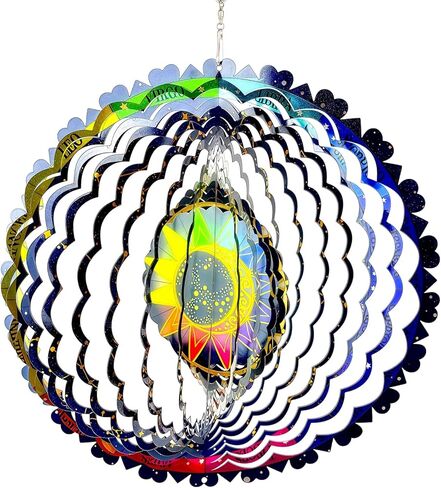 Bird Deterrents for Outside Reflective 3D Stainless Steel Wind Spinners Wind Chime Garden Decor Bird Scare Devices to Keep Woodpeckers Pigeons Hawks Away from House Patio Lawn Windows Orchards in Saudi Arabia