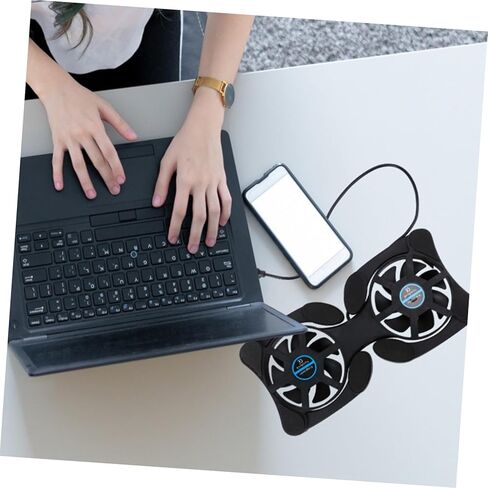 Angoily Laptop Cooler Portable Notebook Stand 2 Fans Large Energy-efficient Cooling Pad in Saudi Arabia