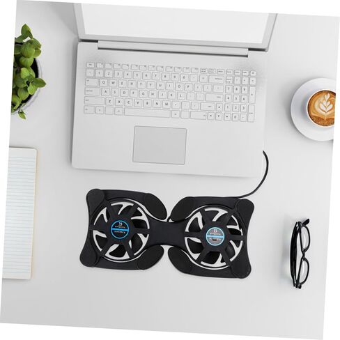 Angoily Laptop Cooler Portable Notebook Stand 2 Fans Large Energy-efficient Cooling Pad in Saudi Arabia