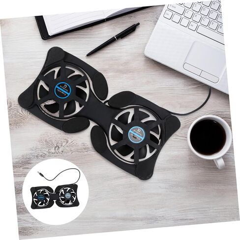 Angoily Laptop Cooler Portable Notebook Stand 2 Fans Large Energy-efficient Cooling Pad in Saudi Arabia